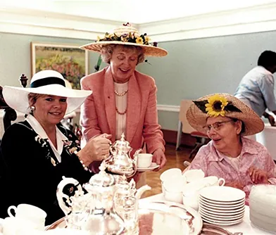 Historical photo of Beechwood residents and staff